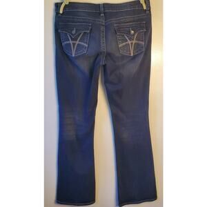 Kut From The Kloth Womens 12 Natalie High Rise Bootcut Jeans Blue Flap Pocket